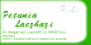 petunia laczhazi business card